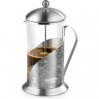 Френч-пресс RONDELL AJOUR 0,8 л с деколью на держателе
