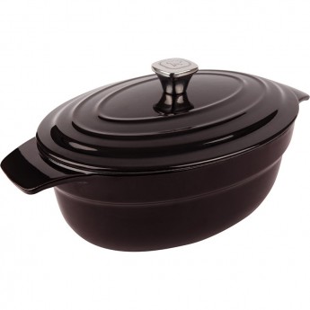 Кастрюля овальная RONDELL DEEP BURGUNDY 30 см 4,5 л RDI-702