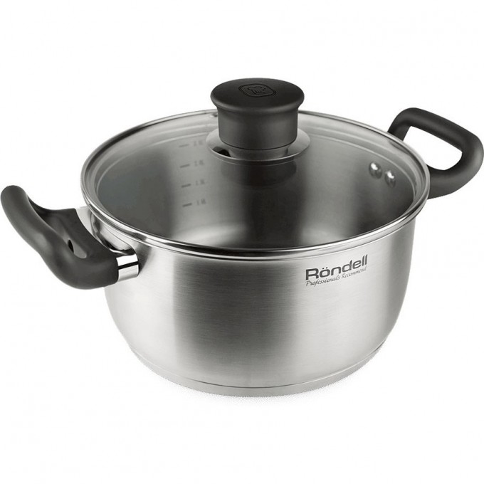 Кастрюля с крышкой RONDELL DRIVE 20 см, 2,8 л RDS-809
