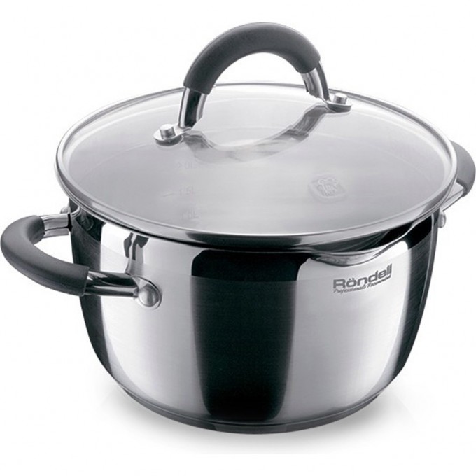 Кастрюля с крышкой RONDELL FLAMME 26 см 6,5 л RDS-384