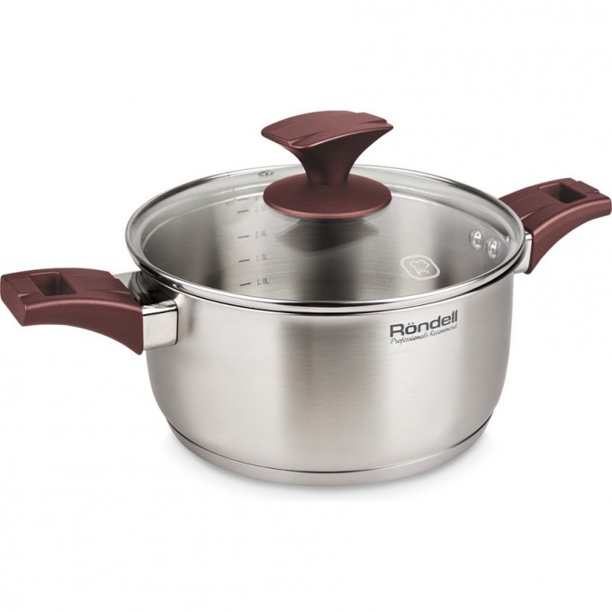 Кастрюля с крышкой RONDELL IMPULSE 24 см, 4,8 л RDS-1018