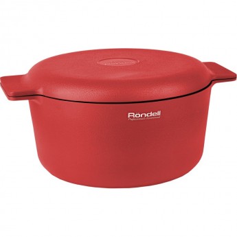 Кастрюля с крышкой RONDELL RED EDITION 24 см, 4,6 л