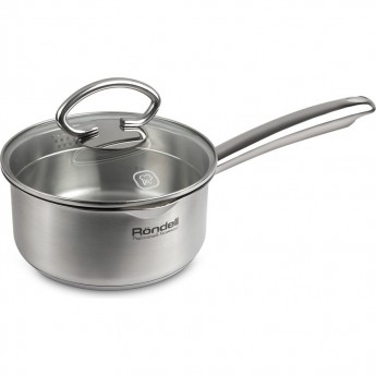 Ковш с крышкой RONDELL EDEL 16 см, 1,3 л