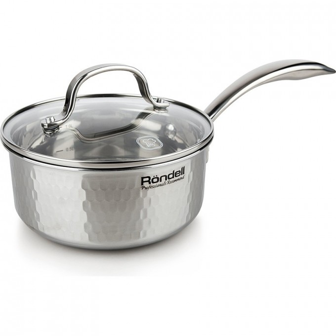 Ковш с крышкой RONDELL RAINDROPS 16 см, 1,3 л RDS-826