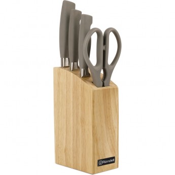 Набор из 3 ножей и ножниц в блоке RONDELL DAGGER