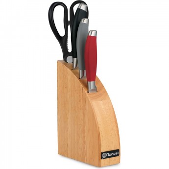 Набор из 3 ножей и ножниц в блоке RONDELL DART