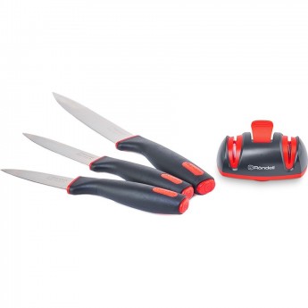 Набор из 3 ножей с ножеточкой RONDELL URBAN