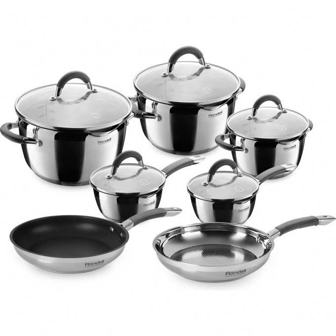 Набор посуды 12 предметов RONDELL FLAMME RDS-1187