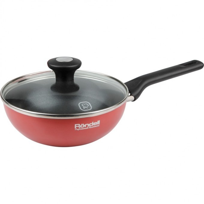 Сковорода глубокая с крышкой RONDELL KORALLE 20x6,8 см RDA-562